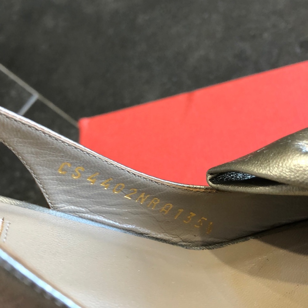 Authentic Valentino Mena Slingback Heels View 6